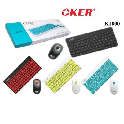 OKER รุ่น K1800 คีย์บอร์ด+เมาส์ไร้สาย