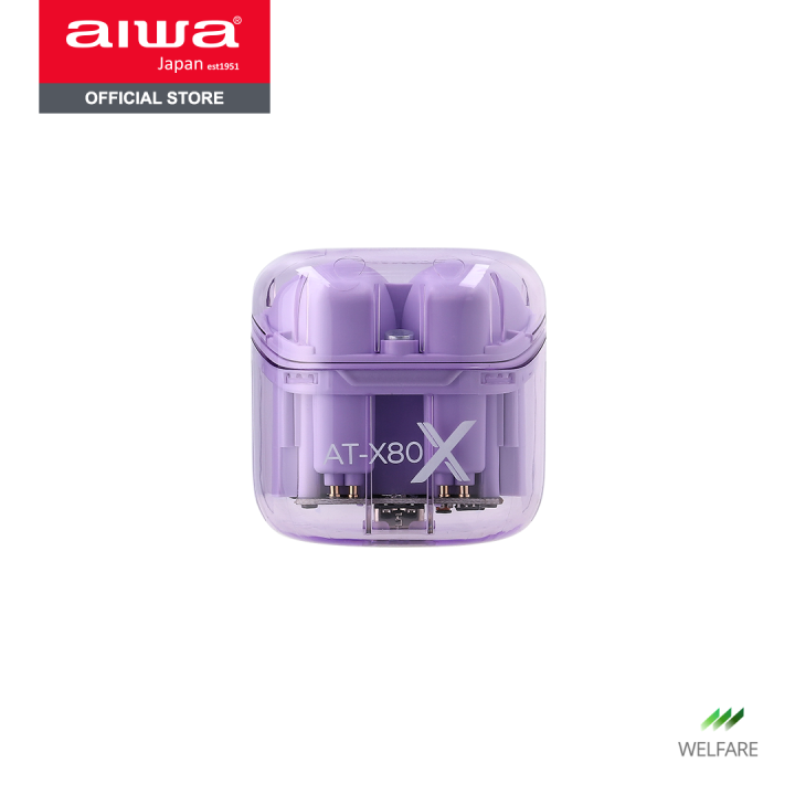 aiwa-at-x80x-tws-bluetooth-earphones-หูฟังไร้สายแบบอินเอียร์-กันน้ำระดับ-ipx5-low-latency-enc