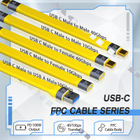 5A Fast Charging สายสั้น USB C ถึง C สาย10Gbps 40Gbps Data Cable Thunderbolt 3สาย QC4สำหรับ Pro แล็ปท็อปศัพท์มือถือ