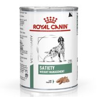 Royal Canin Vet Satiety Support Weight Management  410G. อาหารเปียกสุนัข สำหรับสุนัขกินเยอะ อ้วนง่าย [12กระป๋อง]