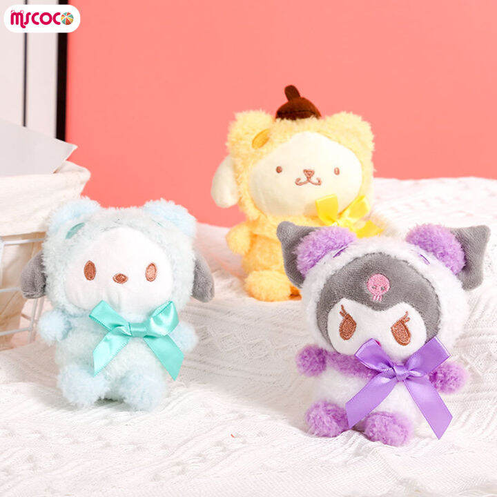 mscoco-ตุ๊กตายัดอย่างนิ่มหมา-pochacco-pompurin-ตุ๊กตาผ้าขนสัตว์น่ารักยัดไส้-cinnamoroll-สำหรับเด็กหญิงเด็กชายพัดลมเด็ก