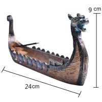 Eqrbtl กระถางธูปย้อนยุคเตาเผาที่ปักธูปเรือรูปมังกรแบบดั้งเดิม