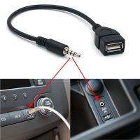 Hot Selling 10Pcs/Lot Car MP3 Player Converter 3.5 Mm Male AUX Audio Jack Plug To USB 2.0 Female Converter Cable Cord Adapte