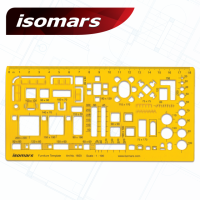 ISOMARS แผ่นเพลทดรออิ้ง (FURNITURE YELLOW - 1:100)