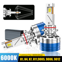 JPK ไฟหน้ารถยนต์ H8 H1 1คู่,หลอดไฟหน้ารถมอเตอร์ไซค์แบบ LED 9012 320W 48000LM H9 H11 9005 9006อุปกรณ์เสริมรถยนต์ไฟตัดหมอก LED สีขาว6000K