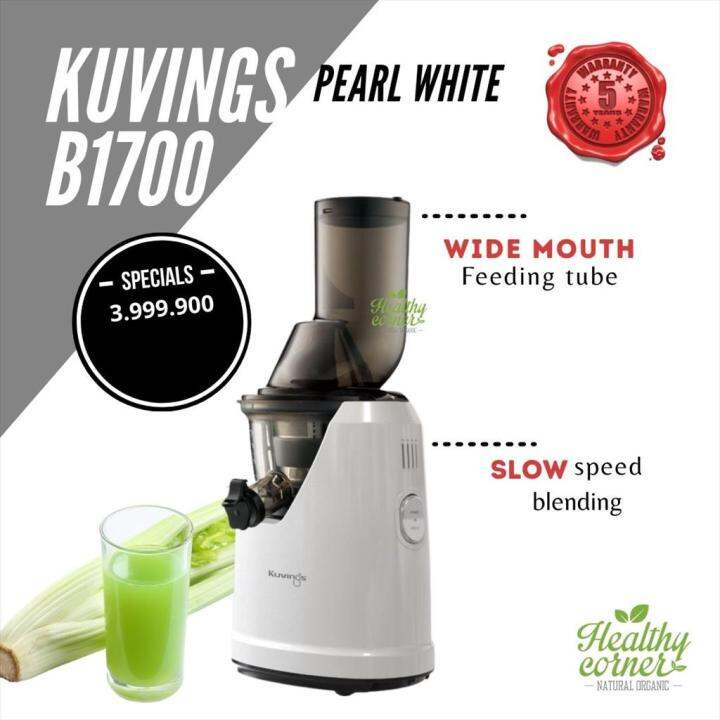 Kuvings Cold Press Whole Slow Juicer B1700 Pearl White | Lazada Indonesia