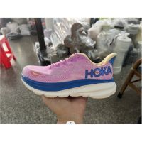 Hot [original] h0ka one one Clifton- 9 shock absorption comfortable running shoes breathable sports shoes pink blue {free shipping}