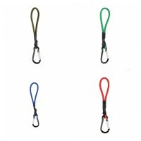 CLOTH ทนต่อการสึกหรอ Parachute CORD carabiner มีความแข็งแรงสูง ทนต่อสภาพอากาศ เชือกคาราบิเนอร์ หัวเข็มขัดเชือกยางยืด อีลาสติก กระเป๋า/เต็นท์รักษาความปลอดภัย