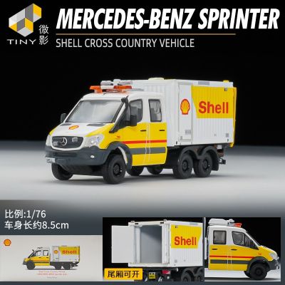Tiny 1/64 Mercedes Benz Shell SHELL Alloy Diecast Car Model Small Scale Miniature Car Model Decoration