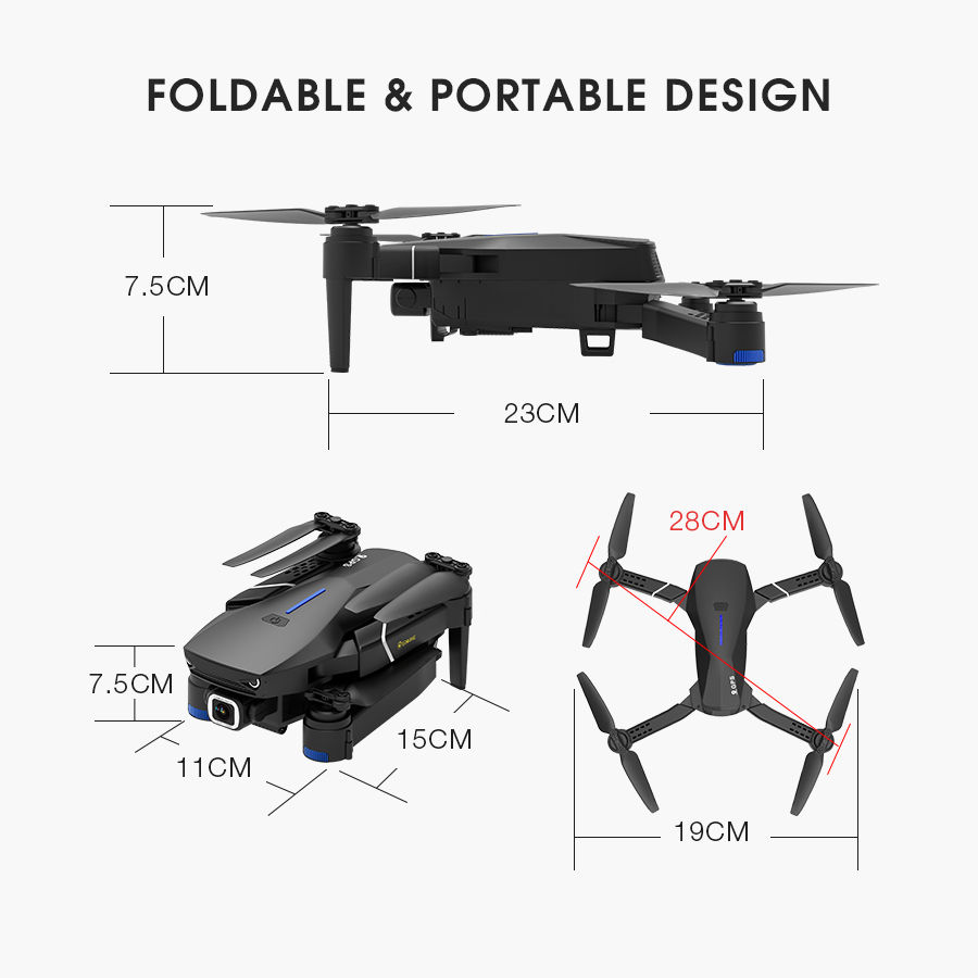 foldable drone e520s