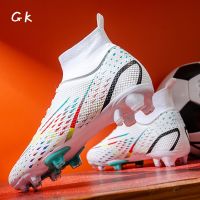 Men Cleats Soccer Shoes Fashion High-Top Centipedes Football Boots Long/Short Studs TF/FG Comfort Athletic Training Sneakers