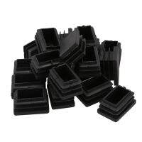 20 pcs Plastic Rectangular End Cap 30mm x 20mm Threaded Pipe Tube Insert