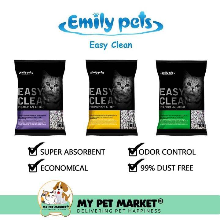 Emily Pets Easy Clean Premium Cat Litter 10L Lazada PH