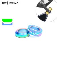 2 Sets M6x5.2 Concave And Convex Washer Titanium Alloy Bike Brake Caliper Fixed Bolts Gasket Concave Gaskets Bicycle Bolts Other Bike parts