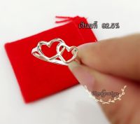 แหวน หัวใจ คู่  เงินแท้  Heart Silver Ring