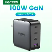 UGREEN GaN 100W USB C Wall Charger - 4 Port GaN PD Fast Charger USB-C Power Adapter Compatible with MacBook Pro/Air, Dell XPS, iPad Mini/Pro, iPhone 13/13 Pro Max/iPhone 12, Galaxy S22 Ultra/S21, Pixel Model: 40737