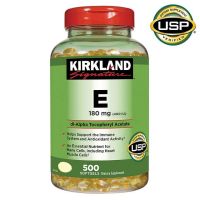 ของแท้พร้อมส่ง Kirkland Signature Vitamin E 180mg 500 Softgels ต้านอนุมูลอิสระ, บำรุงผิว, หัวใจ,ภูมิคุ้มกัน