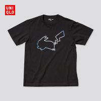 ♠℡ 2052 UNIQLO เสื้อยืดคอกลมแขนสั้นพิมพ์ลาย Pokémon Ut (Pokemon T-Shirt) 436660