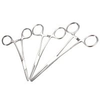 QZ-12.5cm/14cm/16cm Stainless Steel Straight Forceps Ratchet Hemostatic Forceps Forceps Needle Holder For Pet Hair Clamp Pliers