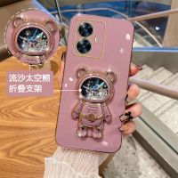 เคส2023มีในสต็อกสำหรับ Realme C51 C53 C55นิ่มแฟชั่นใหม่ของ NFC เคส REALMEC55อิเล็กโทรเพลทพร้อมเคสป้องกันเลนส์กล้องรูปหมี