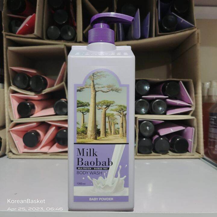 Milk Baobab Body Wash Baby Powder Scent 1000ml Lazada PH