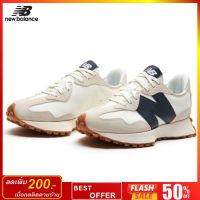 NEW BALANCE NB 327 Oat Sand Beige Blue Leather Sea Salt Caramel รองเท้าผ้าใบสำหรับ Men &amp; Woman WS327KB รองเท้าลำลอง รุ่นท็อป โดดเด่นด้วยการออกแบบและสีที่สวย เป็นเอกลักษณ์