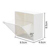 Wall Mounted Storage Box Dustproof Storage Case Cotton Swabs Makeup Storage Organiser Transparent Box