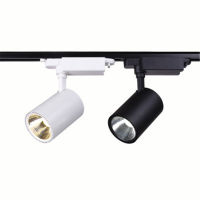 Blackwhite LED COB Track Rail Light 3-30W Adjustable Rail Track Lighting lamp for Clothing store show lights