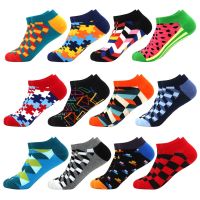 【hot】●∏✿  Mens Socks Invisible Short Business spring Color Combed diamond astronaut Boat