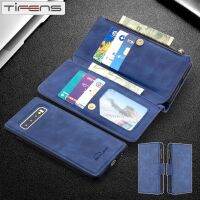 Nesae ปา♚เคสใส่กระเป๋าสตางค์แบบมีซิป,สำหรับ Samsung Galaxy S20 FE S10 S9 Note 20 10 Ultra Plus Lite A81 A91ช่องใส่การ์ดหนังถอดออกได้