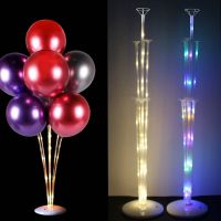 【Affordable variety of balloons】ที่วางลูกโป่งไฟ LED ขาตั้งคอลัมน์ Confetti Baloon Baby Shower Birthday Party Decor Holder Ballon Accessories Arch