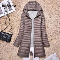 ZZOOI SEDUTMO Winter Duck Down Jackets Women Ultra Light Long Down Coat Spring Hoodie Puffer Jacket Slim Parkas ED876