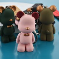 【CC】 New Cartoon Fighting Dog Keychains Chain Custom Couple Ins Pendant Car Leather