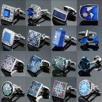 【hot】 Mens French shirts cufflinks wholesale environmental protection  baking polishing crystal