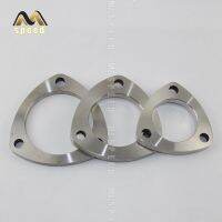 Accessories Universal stainless steel exhaust muffler flange exhaust pipe triangle joint 51mm 63mm 76mm joint