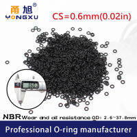 【2023】Nitrile Rubber 10PCSlot Black NBR CS0.6mm thickness OD2.62.73.44.27.217.23337.8*0.6mm O Ring Gasket waterproof watch