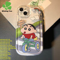 Crayon Shin-Chan เคสมือถือโปร่งแสงสำหรับ A51 Samsung A52 A54 A71 A72 S21 S21บวก S21 S30พิเศษ S30โปร S30 S22 S22พิเศษบวก S23 S23พิเศษ S22ฝาครอบป้องกันป้องกันการตกที่ TPU อ่อนนุ่ม