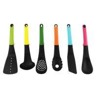 Kitchen Utensil Carousel 7pcs Kitchen Gadget Slotted Spoon+Spatula +Noddle Spoon With Utensils Hanger Cooking Cookware Utensils