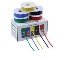 ☫ DIY high quality flexible silicone wire and cable 5 colors in a box mixed wire tinned pure copper wire