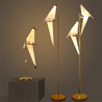 LED Postmodern Iron Acryl Golden White Love Bird LED Lamp LED Light LED Floor Lamp Floor Light For Bedroom