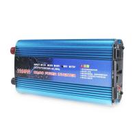 อินเวอร์เตอร์พลังงานแสงอาทิตย์รถ DC 12V 24V 48V 60V เป็น AC 220V 1200W อินเวอร์เตอร์เครื่องแปลงแรงดันไฟฟ้าพร้อมจอแสดงผล LED USB