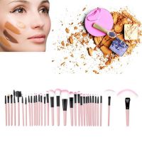 【Howland  Beauty makeup】เครื่องสำอางสำหรับผู้หญิงชุดแปรงแต่งหน้าสีชมพู32ชิ้น,เครื่องสำอางแต่งหน้าสีชมพู