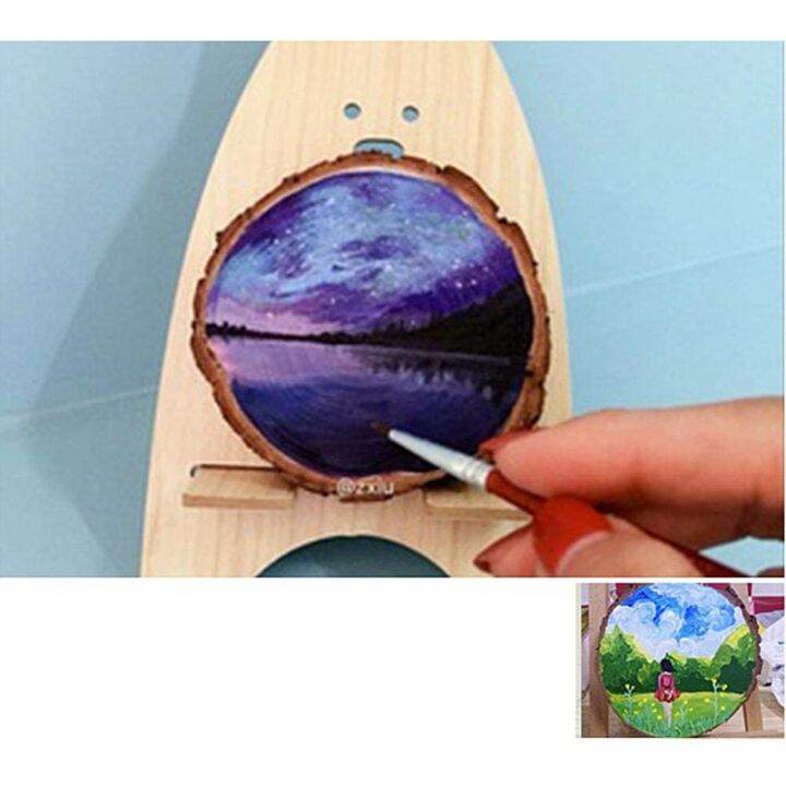 20-pack-unfinished-wood-slices-keychain-blank-hand-painted-wooden-keychain-creative-christmas-pendant-diy-wood-keychain