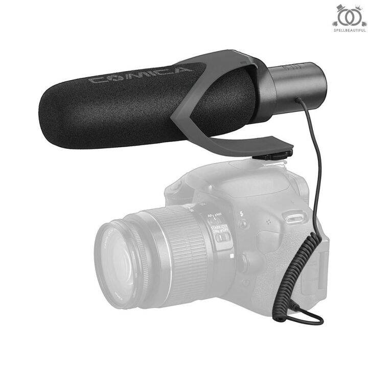 spell-comica-cvm-v30-pro-super-cardioid-directional-condenser-video-microphone-interview-mic-with-wind-muff-3