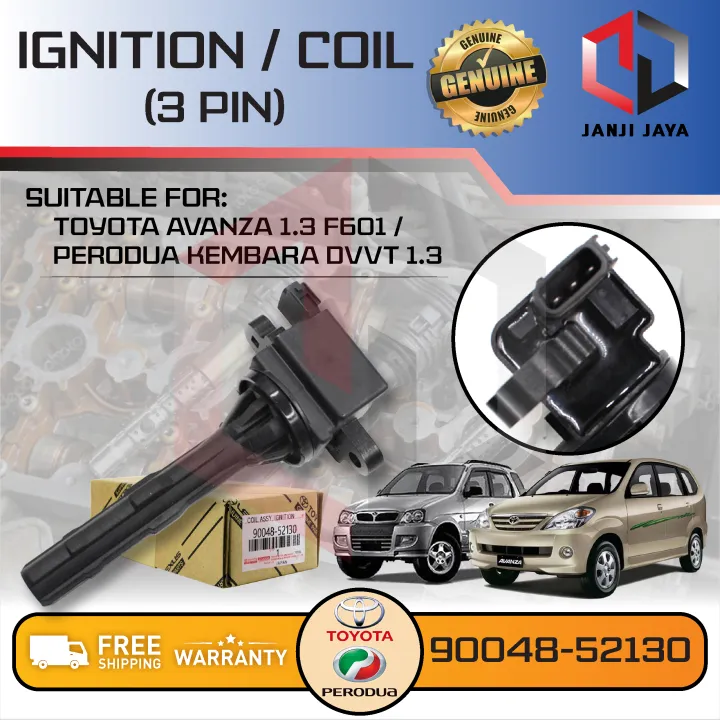 Ignition Coil Plug Toyota Avanza F601 Rush F700 Perodua Kembara 1.3