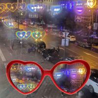 ☌✱ Love Heart Sunglasses Fashion Women Sun Glasses Cardioid Light Effect Anti UV Leisure GIRLFRIEND Sunglasses