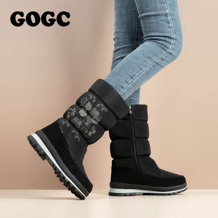 gogc-platform-boots-black-boots-winter-boots-women-white-boots-snow-boots-flats-shoes-women-womens-booties-female-shoes-g9620