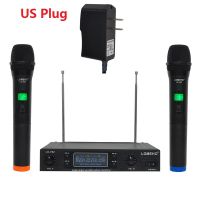 Lomeho LO-V02 RUBRUS Warehouse 2 Handheld VHF Frequencies Dynamic Capsule 2 channels Wireless Microphone System for Karaoke