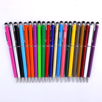 20pcslot Special Wholesale Metal Pen Advertising Metal Ball Pen Colorful Stationery Touch Stylus Pens with custom logo