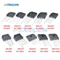 5Pcs 2a 3a 4a 6a 8a 10a 15a 600V 800V Diode วงจรเรียงกระแส Kbp206 210 310 Kbl406 410 608 610 Kbu810 1010 1510ใหม่